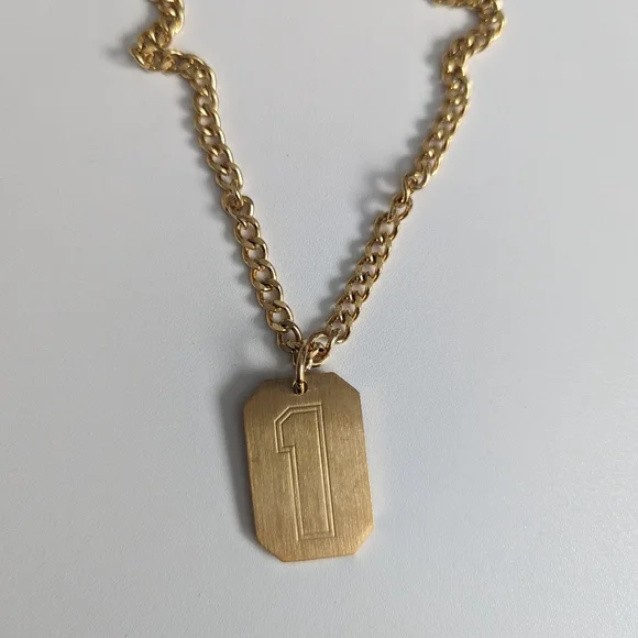18K gold plated #1 Necklace