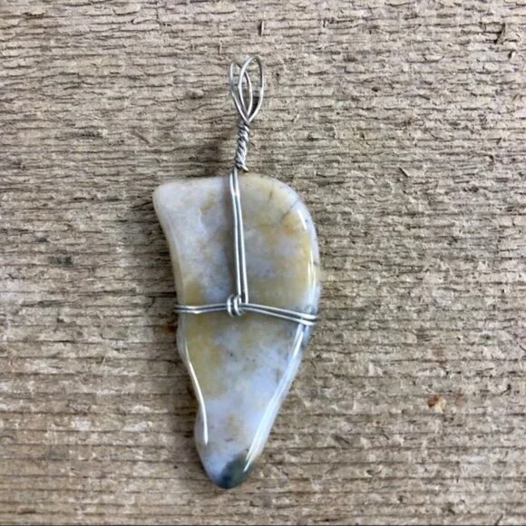Natural Jasper Necklace Pendant
