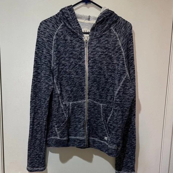 Billabong Navy and White Hoodie Jacket