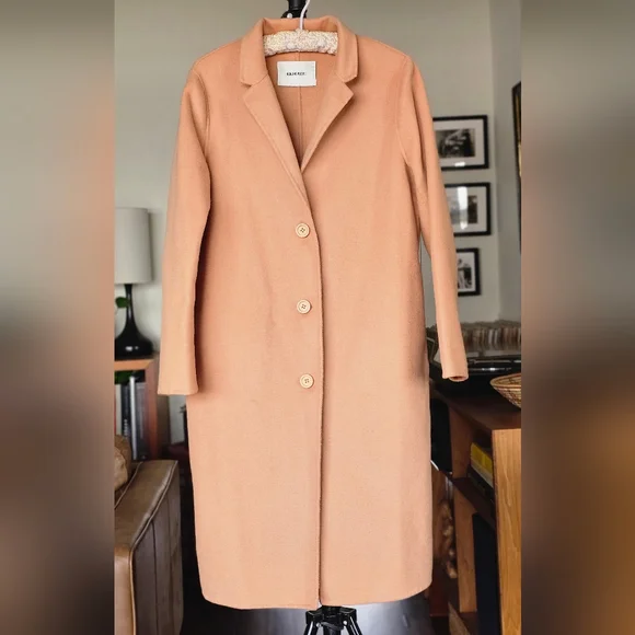 Genuine People Women's Camel Wool Trench Coat