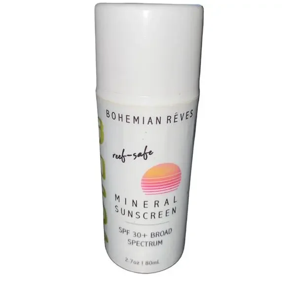 Ibiza Bohemian Reves SPF 30+ Mineral Sunscreen Reef-Safe - Organic 2.7 oz New