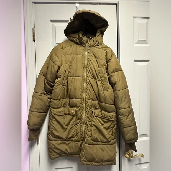 American Age Olive Sherpa Jacket