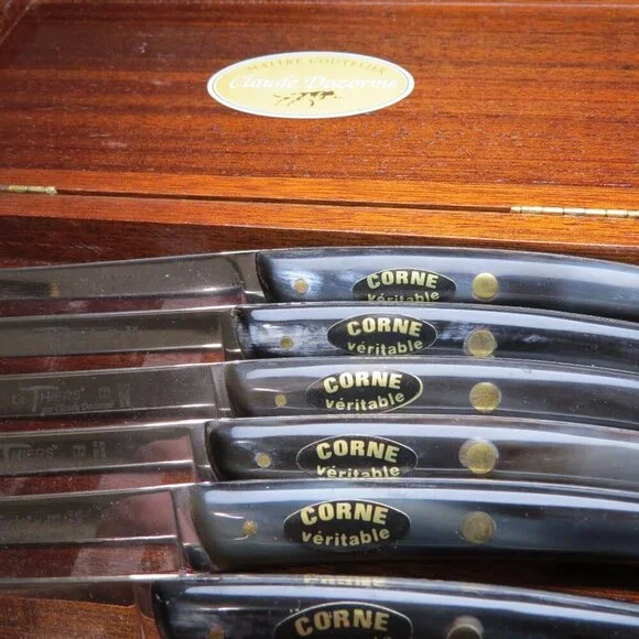 Rare pieces Laguiole steak knife by Claude Dozorme