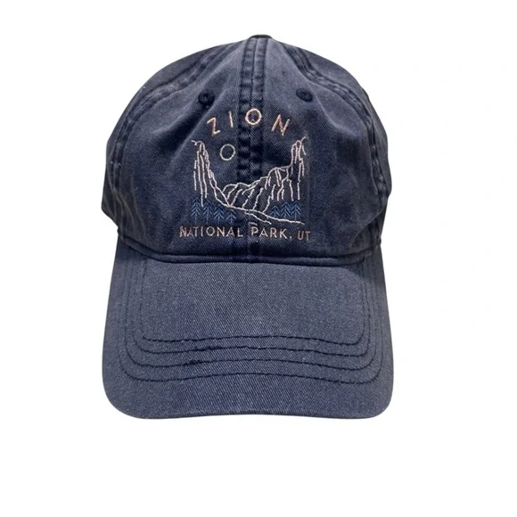 🇺🇸 NWT Kids Hat Zion National Park Blue Purple Adventure Cap Home Free Embroider