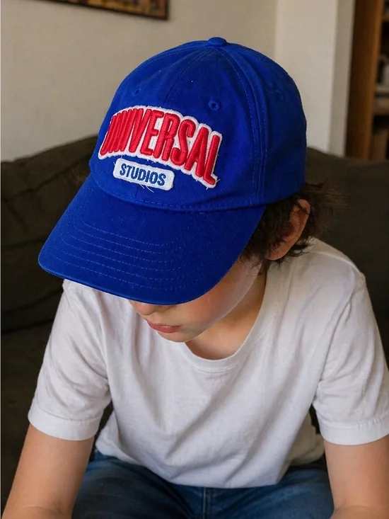 Universal Studios Hat Cap Kids Adjustable Youth Baseball Embroidered Strap Blue‎