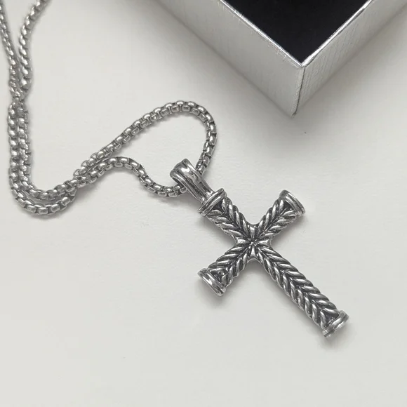 Stainless Steel Cross Pendant Necklace
