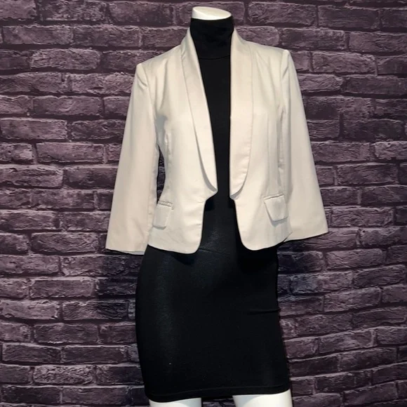 Fitted Style Lapel Collar Blazer, XSmall