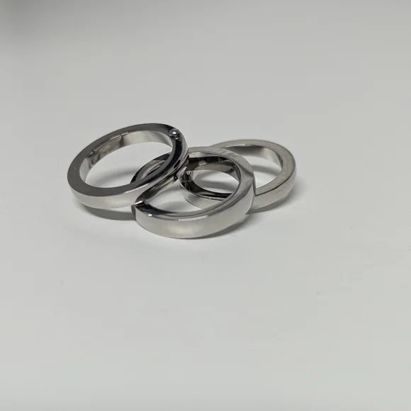 Stainless Steel 3 Ring Set