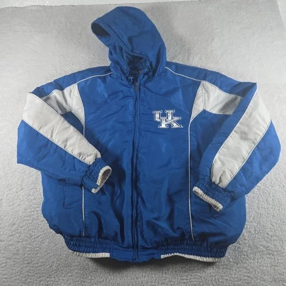 Vintage‎ University of Kentucky UK Zip Jacket Coat Size XL Blue Hoodie