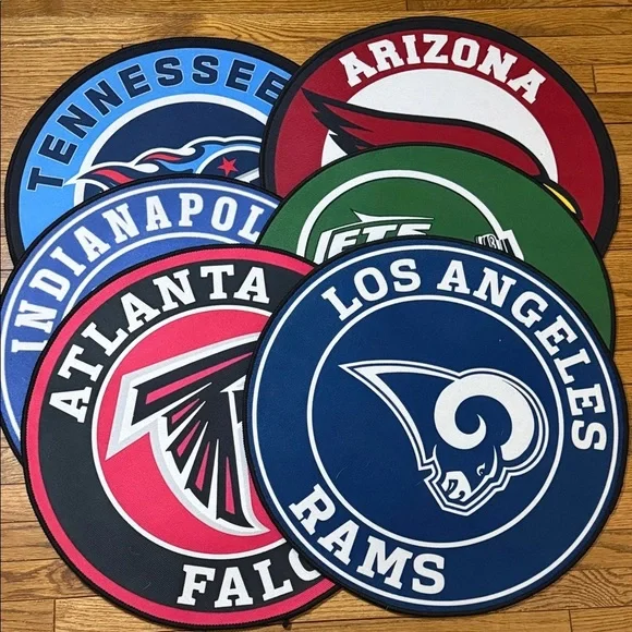 NFL Team Logo Round Rugs