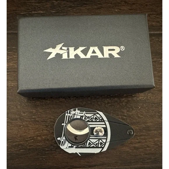 XIKAR Blackened by Drew Estate Cigar Cutter In Box Black White NEW