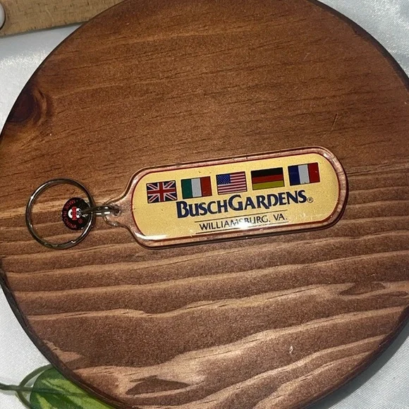 Busch Gardens Keychain with Flags