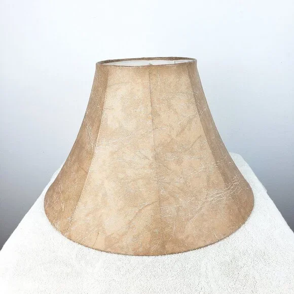Lamp Shade Tan with White Veins