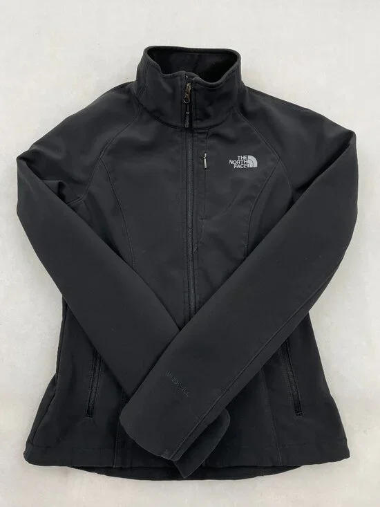 The North Face WindWall Soft Shell Full Zip Jacket Black Women's XS