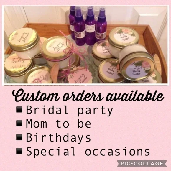 Custom hand crafted spa products