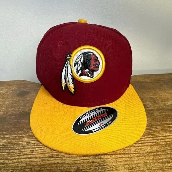 Washington Redskins Hat New Era 59Fifty‎ NFL SnapBack Fitted 6 3/8 Burgundy Gold