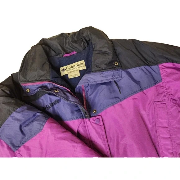 Columbia Vintage‎ Zip Up Coat Womens Size Medium Retro Ski Jacket