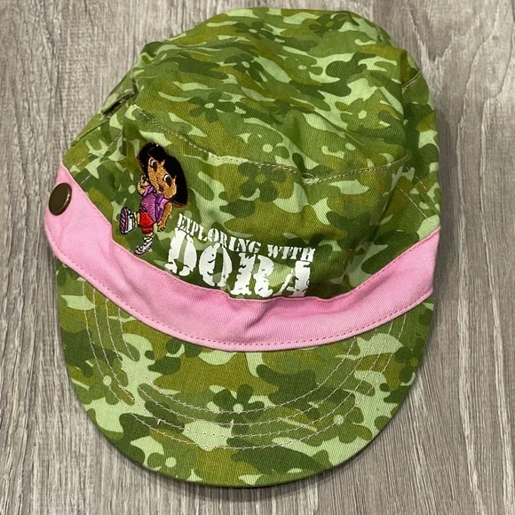 Kids Hat Dora the Explorer Camouflage Hat Cute BV9