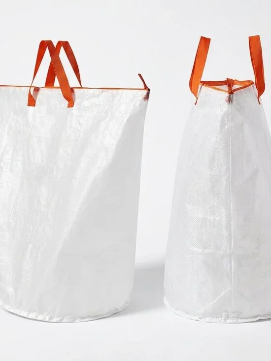 Set of 2 IKEA PARKLA Zippered Laundry Bags with Handles (18 Gal) Moving Hamper