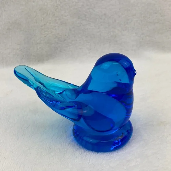 VTG Bluebird of Happiness Leo Ward 1996 Art Glass 4”