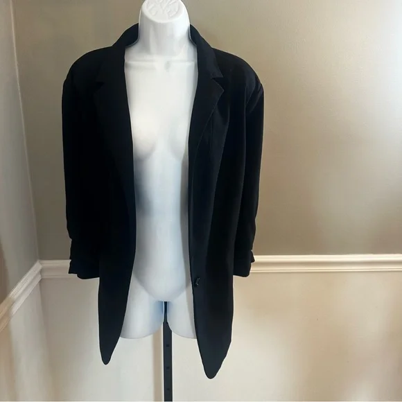 Michael Kors Women’s black‎ button blazer size 20W