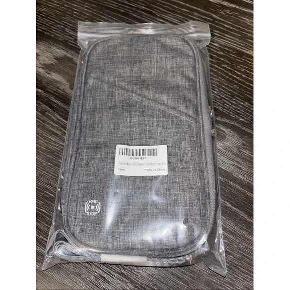 VEMINGO‎ Passport Travel Wallet - Grey
