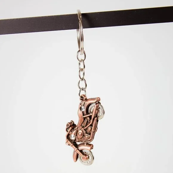 Motorcycle Keychain - Wheels Move! NEW