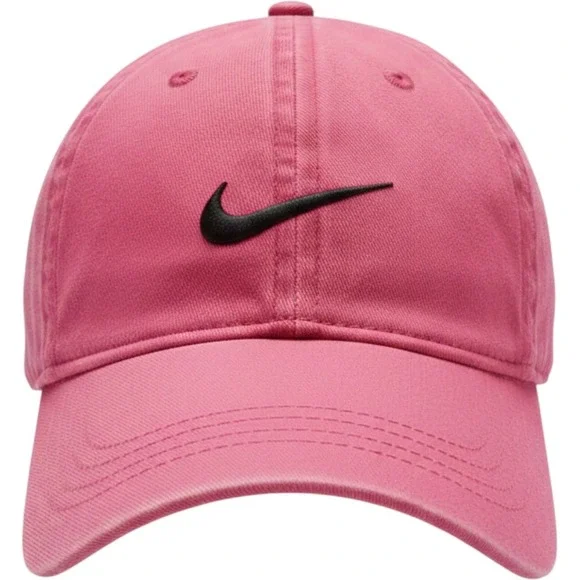 Nike Toddler Heritage86 Adjustable Hat Pink Cotton Twill Baseball Cap Swoosh