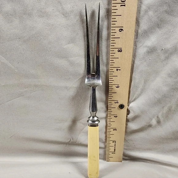 Antique Bone Handle Fork Great Shape No Cracks #4