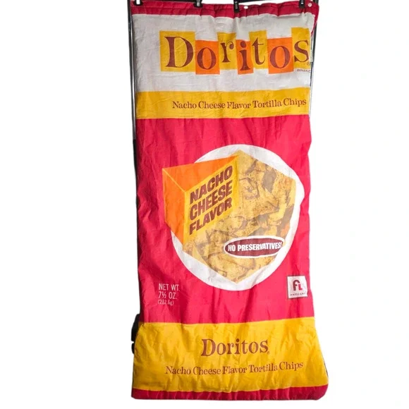 Vintage 1980s Doritos Frito-Lay Promo Sleeping Bag Wenzel Nacho Cheese Graphic