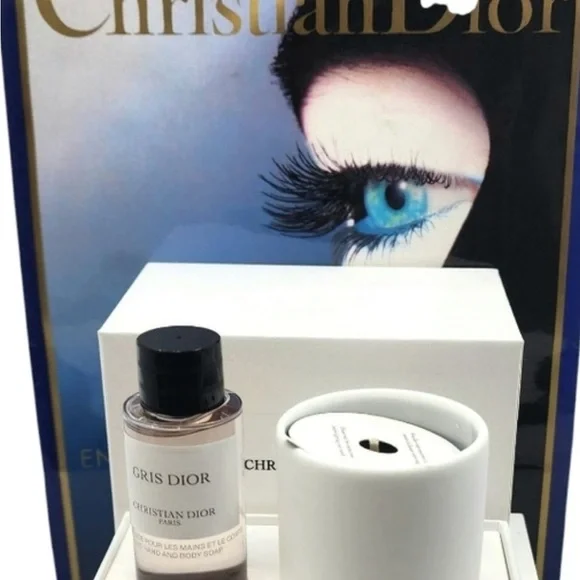 Dior mini set candle and shower gel (hand & body soap)in Box new travel size