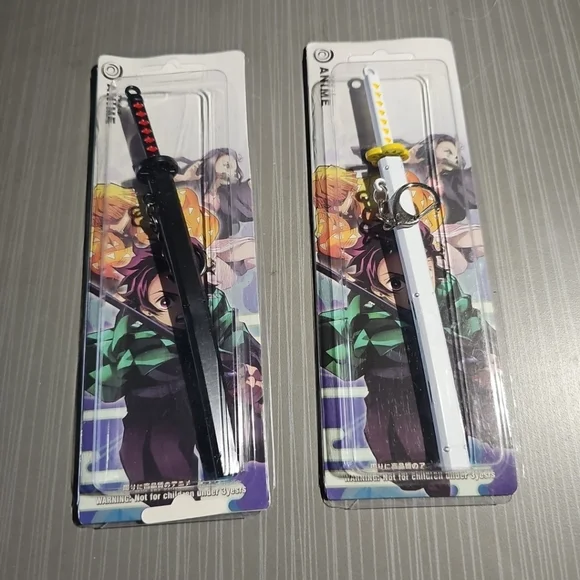 Demon Slayer Kamado Tanjirou Sword with Scabbard‎ 2 Piece (Black & White) New