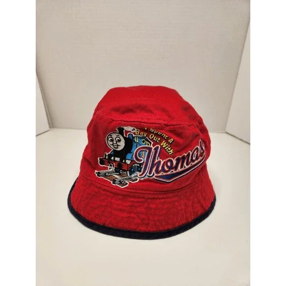 Thomas And Friends Bucket Hat Red Toddler Youth Kids OSFA A‎ Day Out Train
