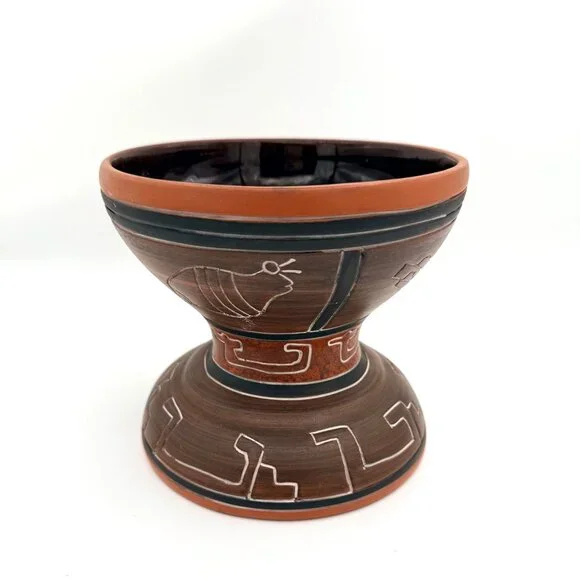 Mexican Terracotta Pottery Vase 6