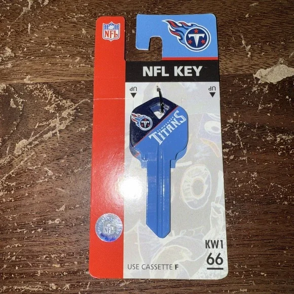 NFL Tennessee TITANS #66 Kwickset  House‎ Key Blank KW1/66 Uncut 89768