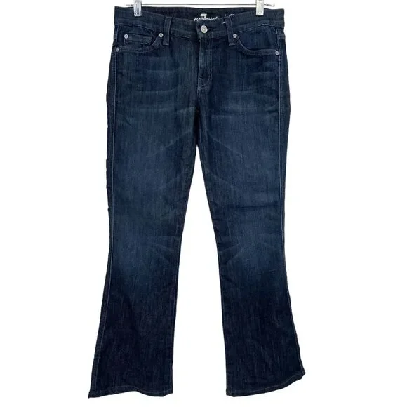 Seven For All Mankind Jeans , A Monogram‎ Jeweled Pocket, Bootcut, size 28