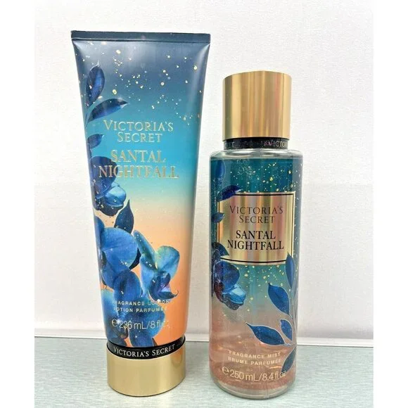 Victoria's Secret Fragrance Lotion & Mist Set Santal Nightfall Set Of 2 Pc