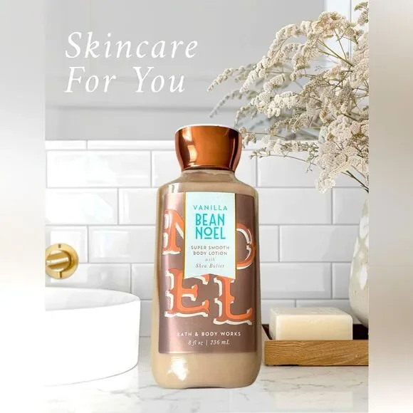 Bath & Body Works Vanilla Bean Noel Super Smooth Lotion 8oz New