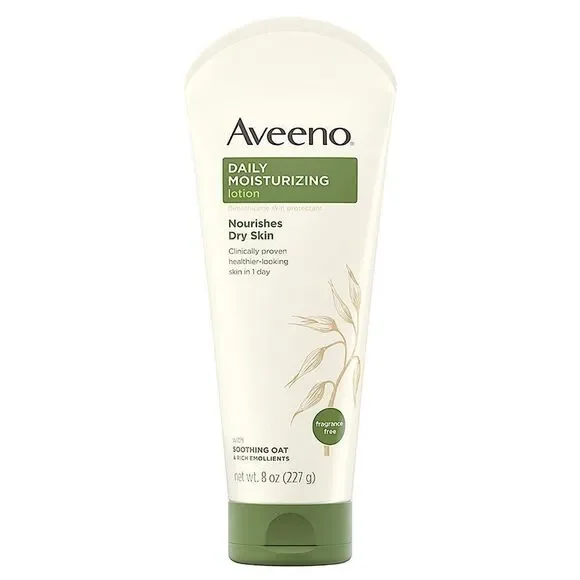Aveeno Daily Moisturizing Body Lotion Fragrance-Free 8 Fl Oz
