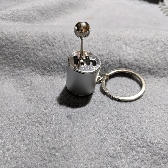 NEW 6 spd gearshift silver ‎ novelty keychain