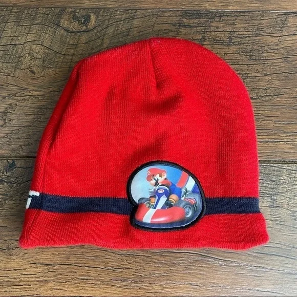 Mario Kart Knit Fleece‎ Lined Hat - Kids OSFM