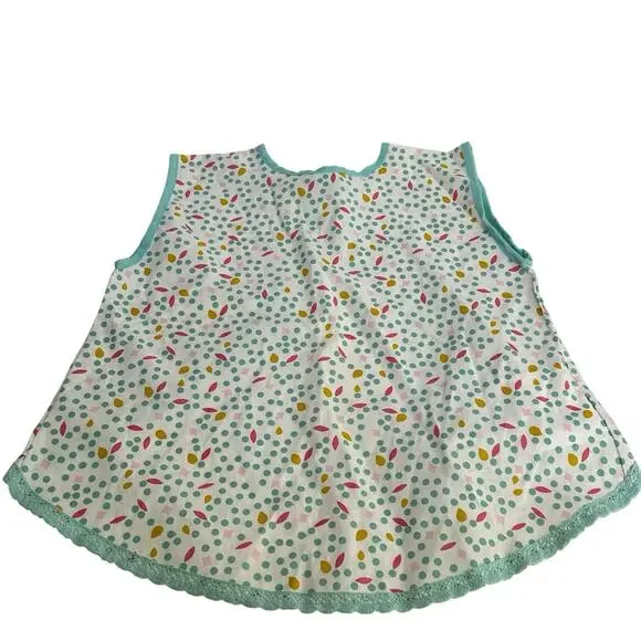 IKEA SPRUDLA Children’s Cooking Apron Pastel Floral Leaf Print