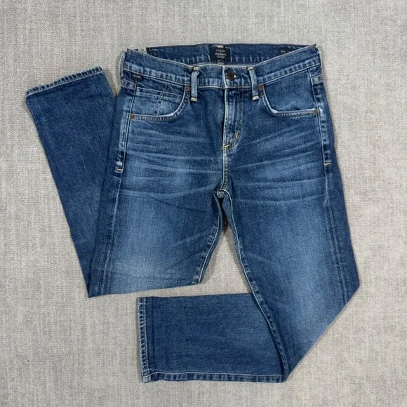 Citizens of Humanity Elsa Mid Rise Slim Fit Crop Jeans Women Size 26 Medium Wash