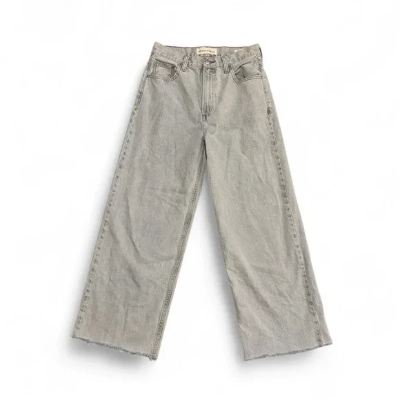 Denim Forum 90s Lo-Rise Baggy Wide Leg Jeans Women's Light Wash Y2K‎ Vintage 25