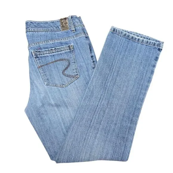 Ruff Hewn Straight Leg Medium‎ Wash Denim Jeans Size 10
