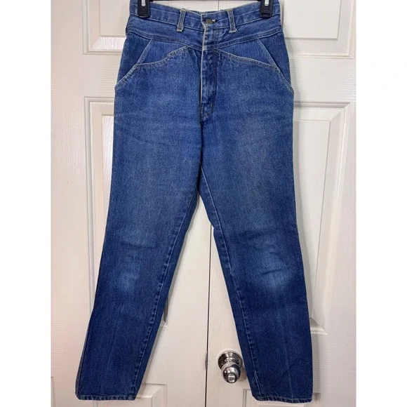 Vintage Guess Jeans‎ High Waist Tapered Leg Denim 90s Retro Style Womens Size 28
