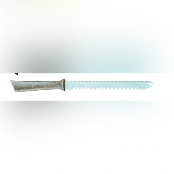 🪵 Vintage‎ Quikut Stainless Steel Knife 🔪 USA Made 15” Serrated Blade 🪵