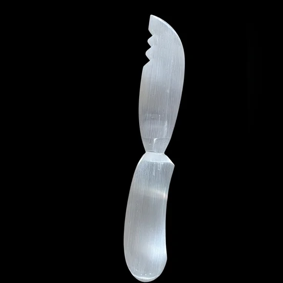 Elegant Carved Selenite Crystal Knife 10