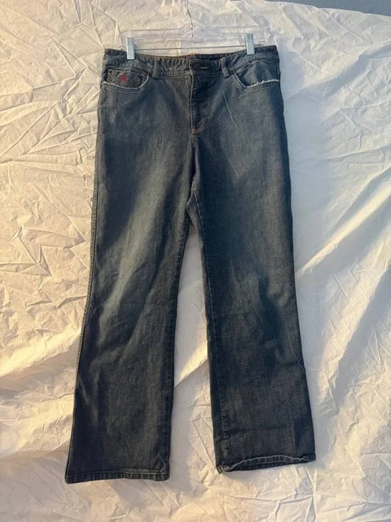 Women's 90’s Black Wide-Leg Flare Jeans