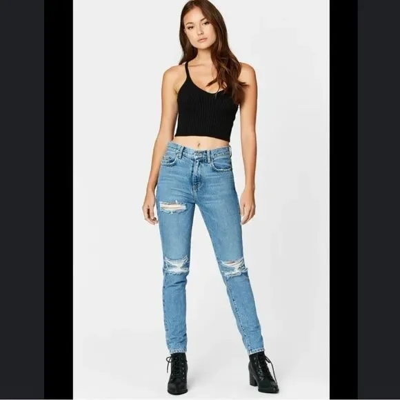 Carmar Alexander High Rise Medium Wash Straight Leg Jeans